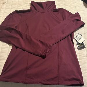 Zella Women's Cowl Neck Sweater - Burgundy